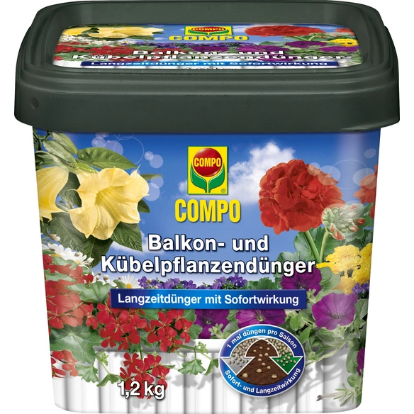 Blumendünger, Balkon-und Kübelpflanzen, 1,2 kg