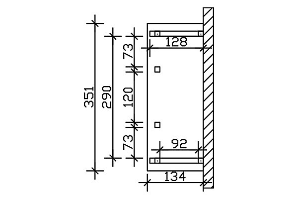 Auvent bois SKAN HOLZ Wismar 6, 351x134cm, épicéa, traitement coloré anthracite