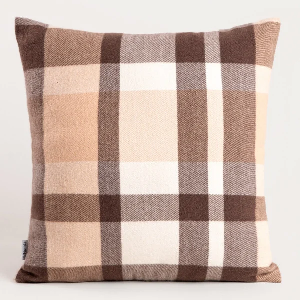 Poszewka MELROSE puszysta w kratę 45x45 cm HOMLA