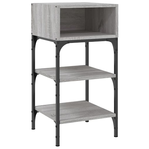 NNEVL Bedside Tables 2 pcs Grey Sonoma 35x34.5x70 cm Engineered Wood