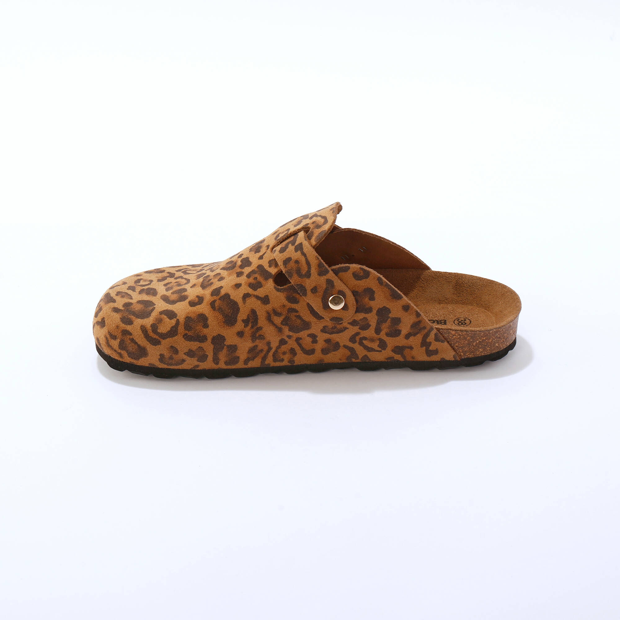 Sabots cro&ucirc;te de cuir avec boucle réglable