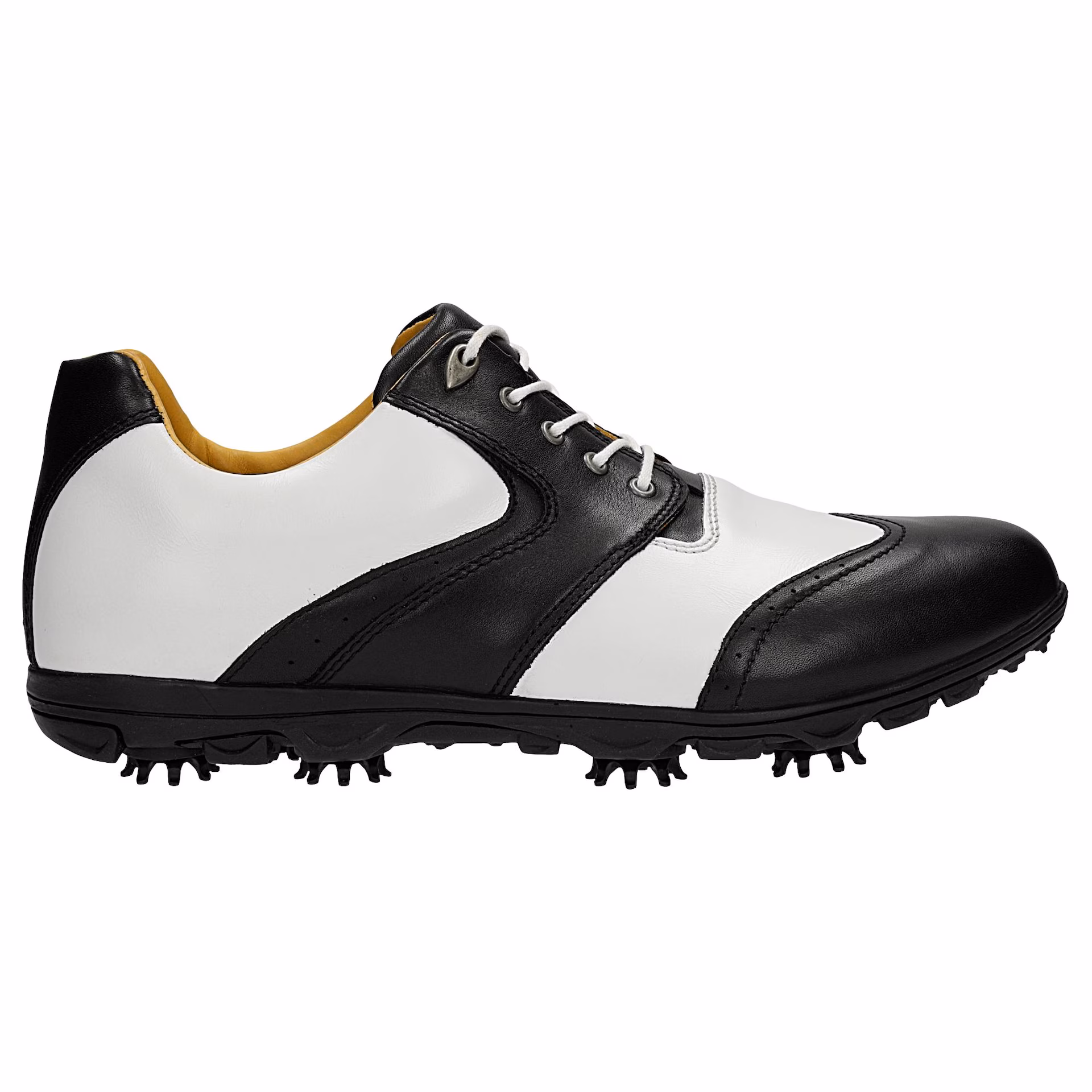 Czarne męskie półbuty golfowe