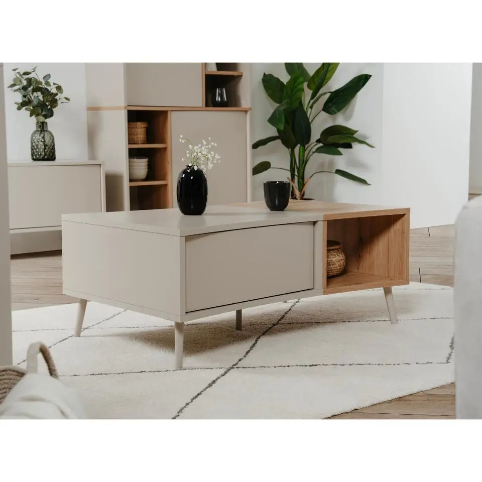 CALICOSY - MYR tabeL - Cr&egrave;me - 60x94x40 cm