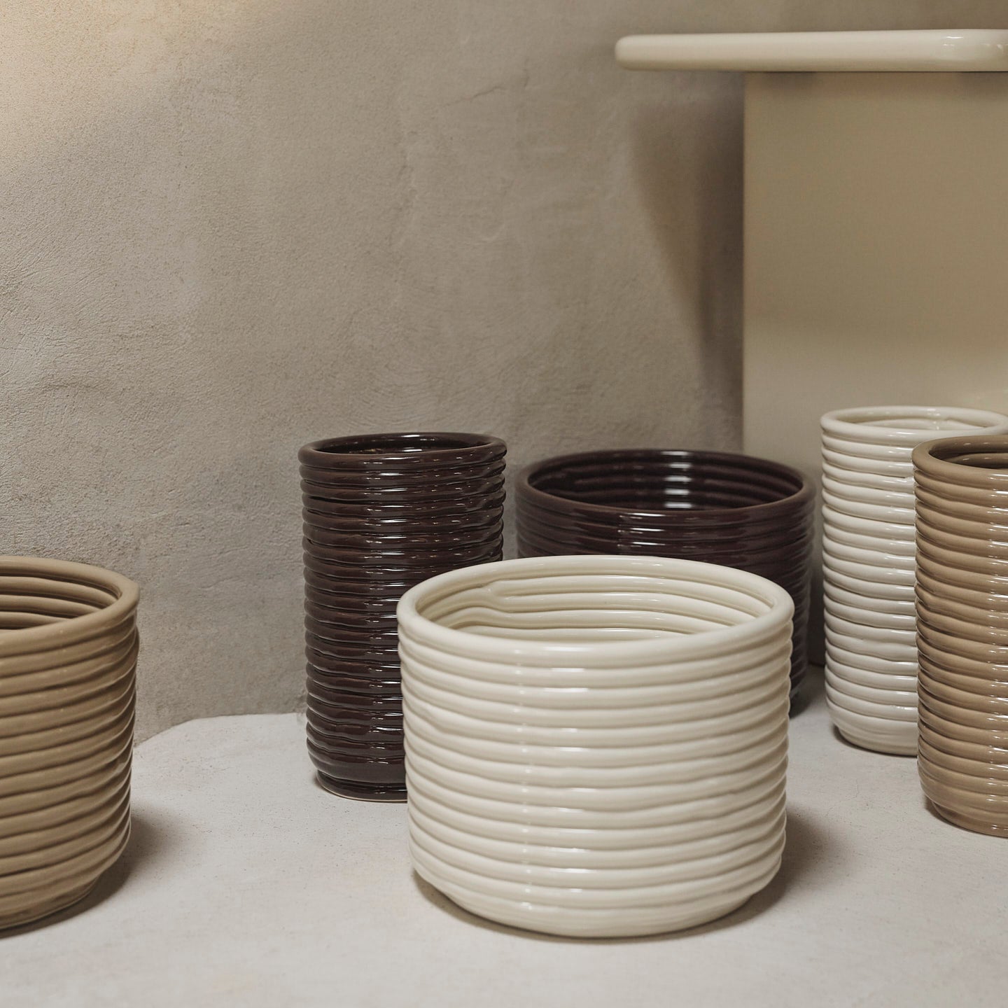 Ferm Living Corduroy Bloempot - Off-White