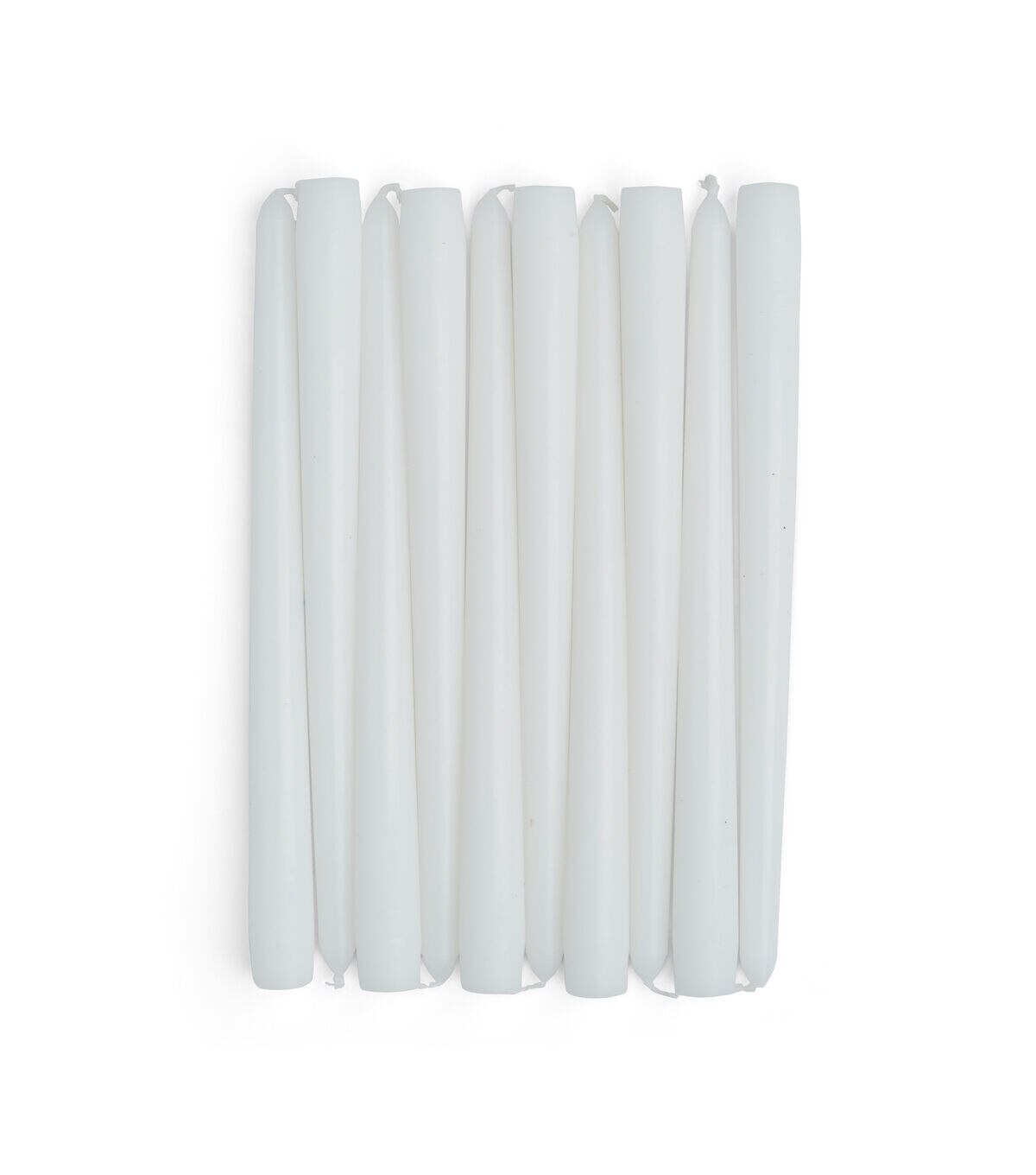 10 Unscented White Taper Candles 10pk by Hudson 43