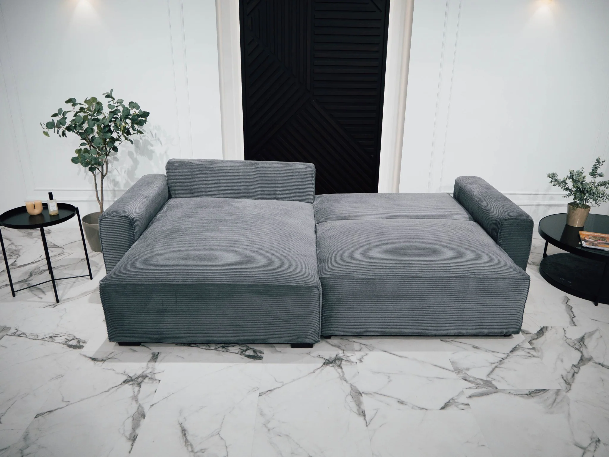 Sofá cama com chaise longue reversível LAUREN