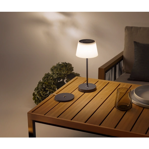 LED-Akkuleuchte »Tasjö«, 3,3 W, 300 lm, anthrazit, H: 31 cm, Ladestation