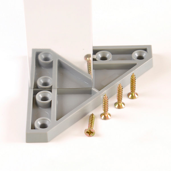 4 un. Pied de table carré en aluminium 40x40mm hauteur 400mm aluminium brillant avec régulateur de nivellement