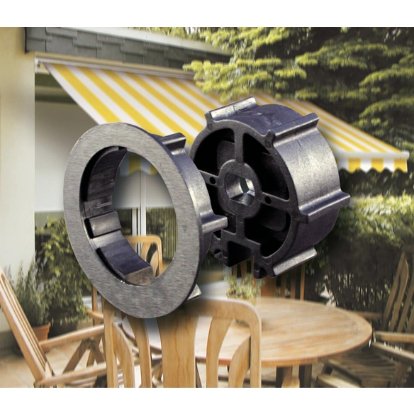 Adapterset, schwarz, Kunststoff