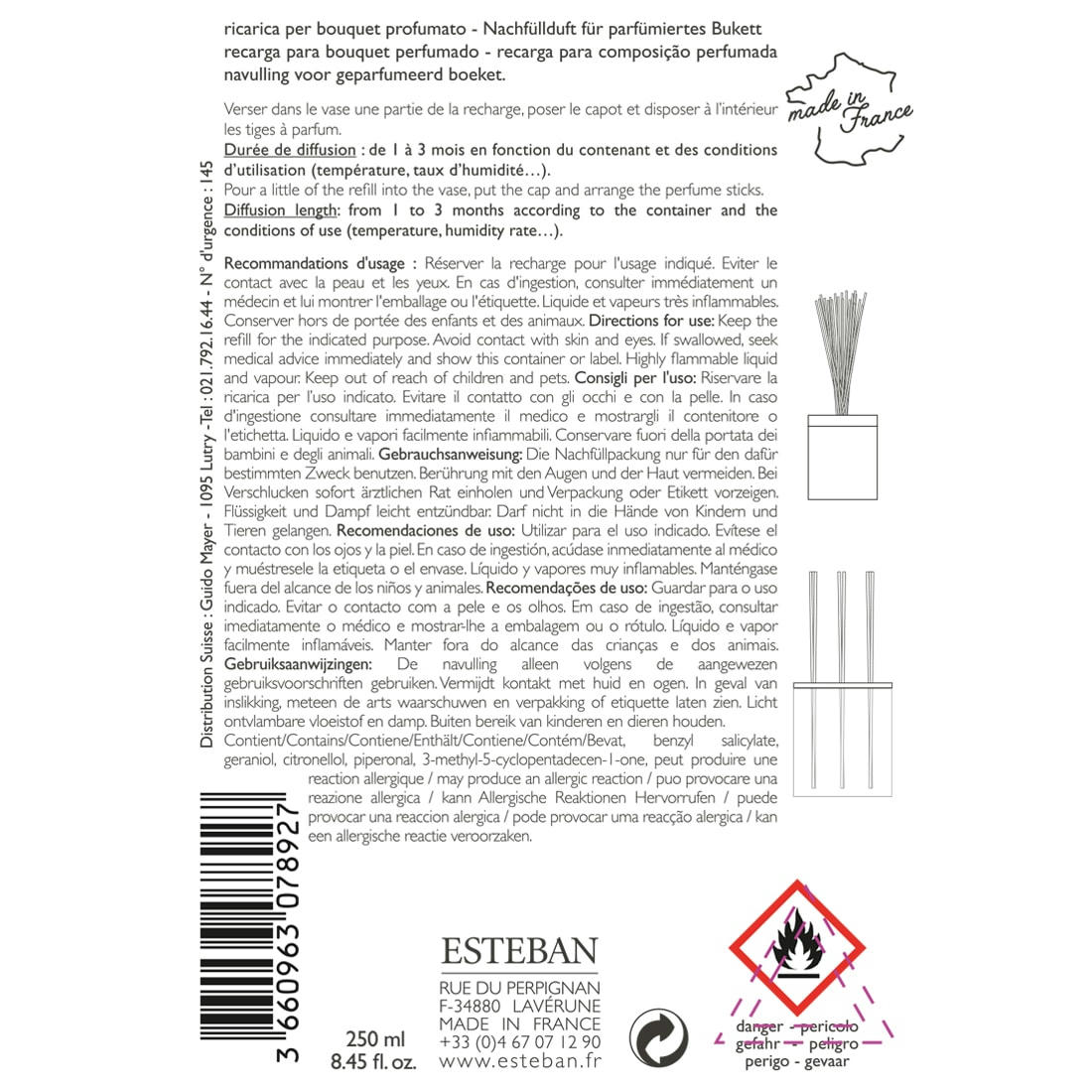 RÊVE BLANC - Recharge bouquet 250ml