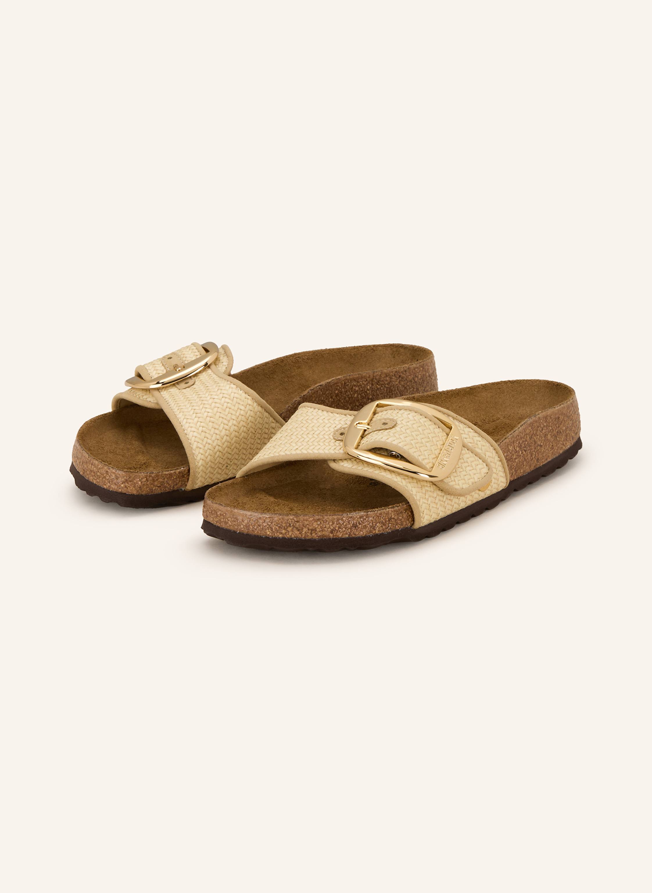 BIRKENSTOCK Pantoletten MADRID BIG BUCKLE RAFFIA