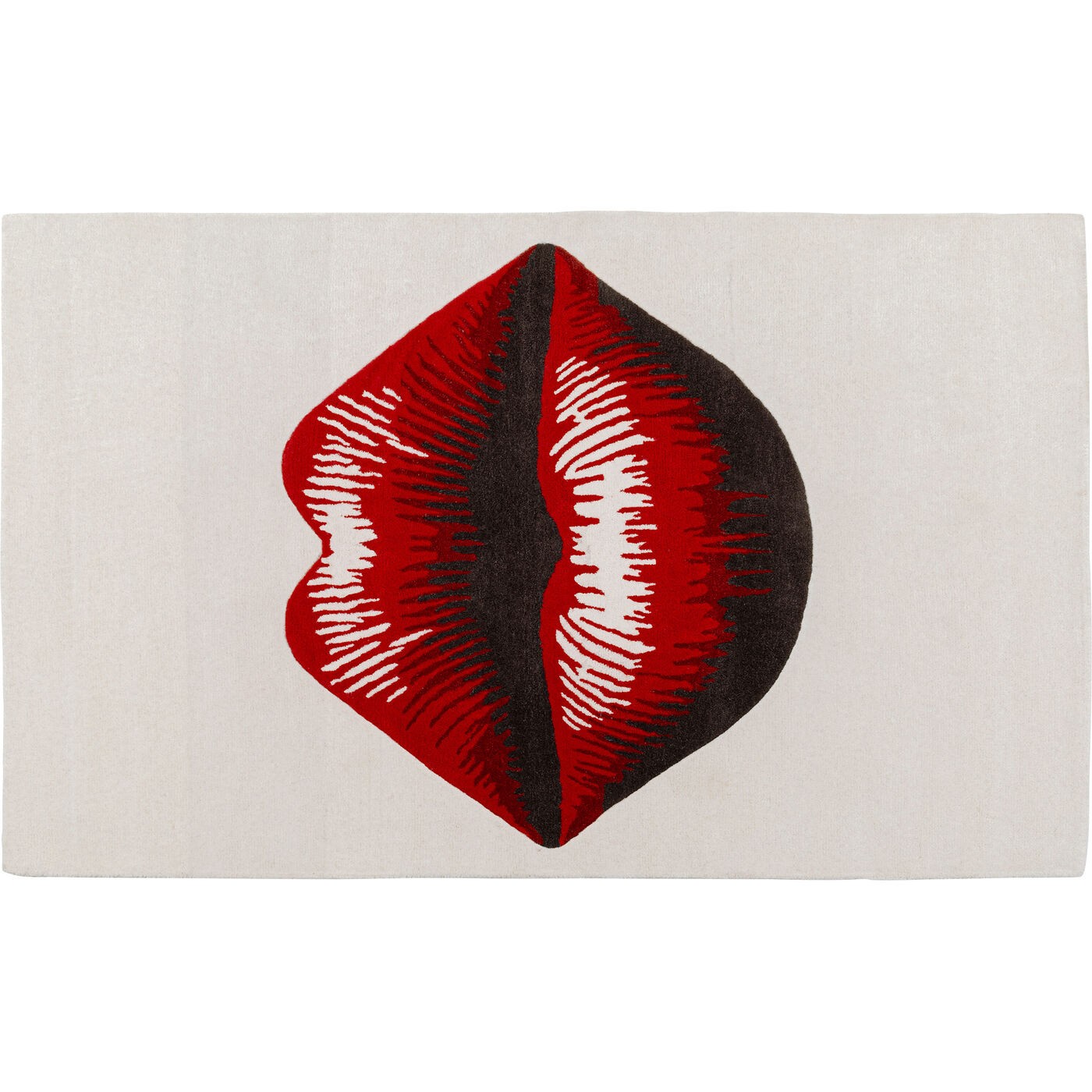 Kare Design Vloerkleed rood lippen 240x170cm