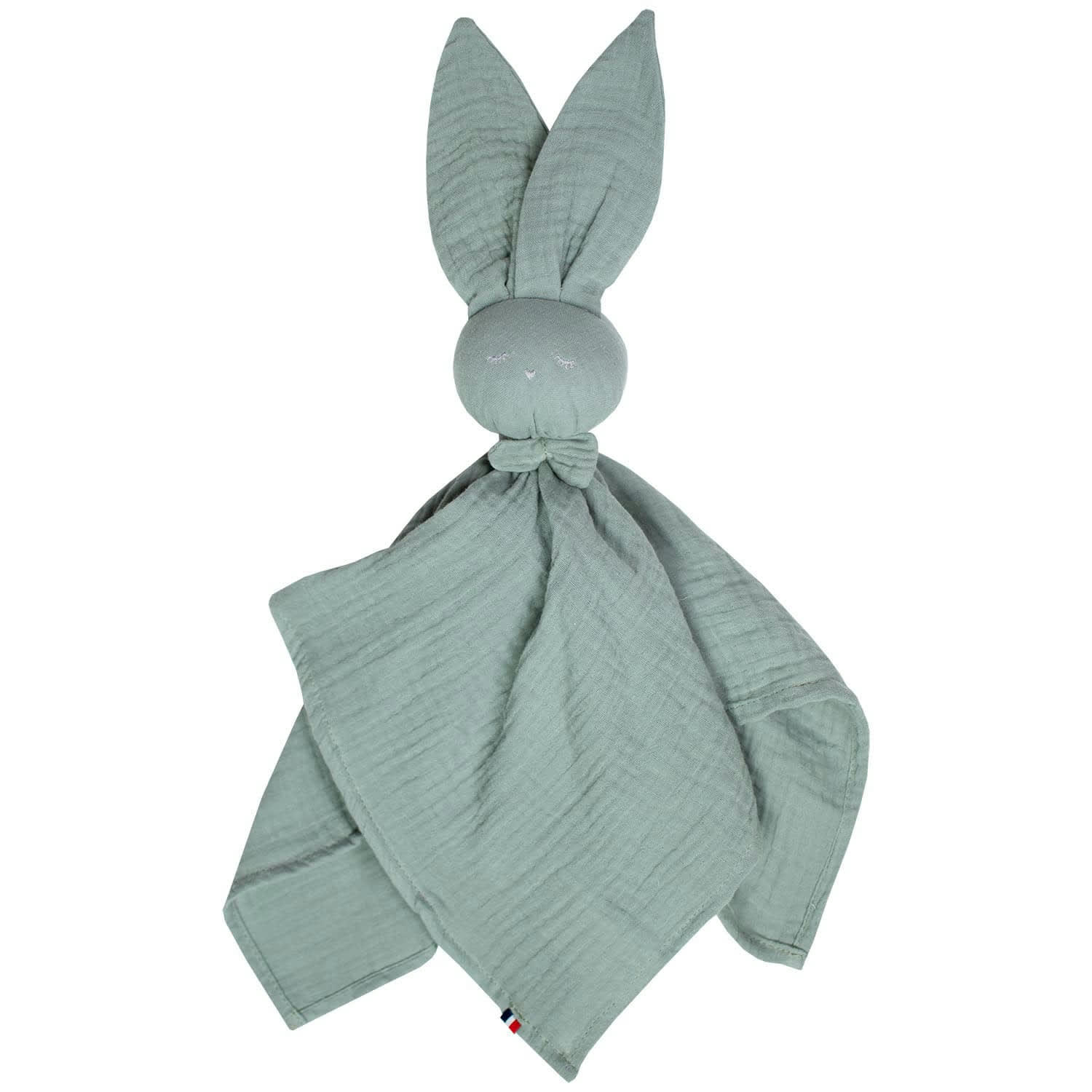 JEANNE - Doudou plat  Lapin personnalisable