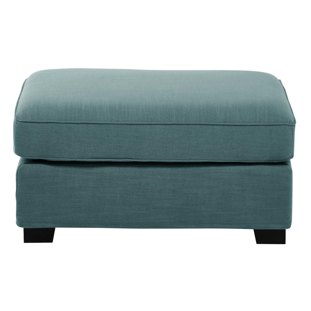 Milano - Pouf pour canapé modulable bleu pétrole