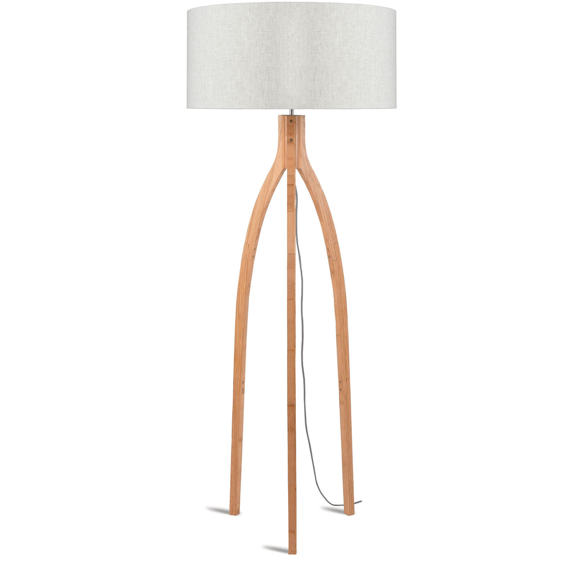 GOOD&MOJO vloerlamp Annapurna - bruin - Ø60cm