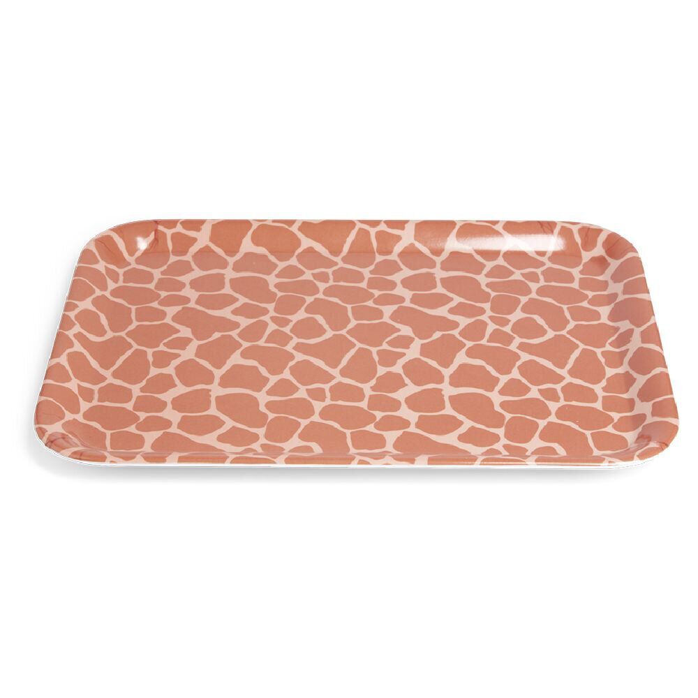 Plateau mélaminé orange 28,7x21,7x1,5cm