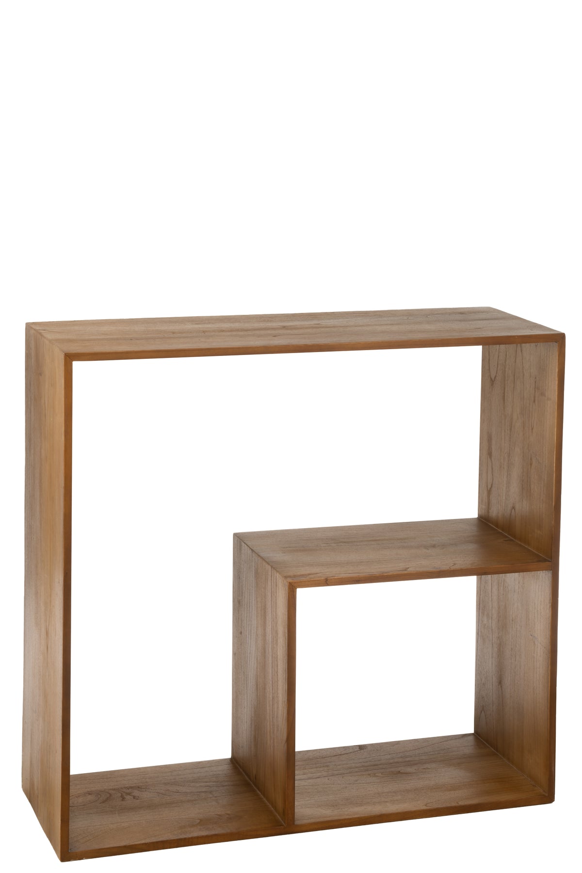 J-Line wandrek Kubus 2p - hout - bruin