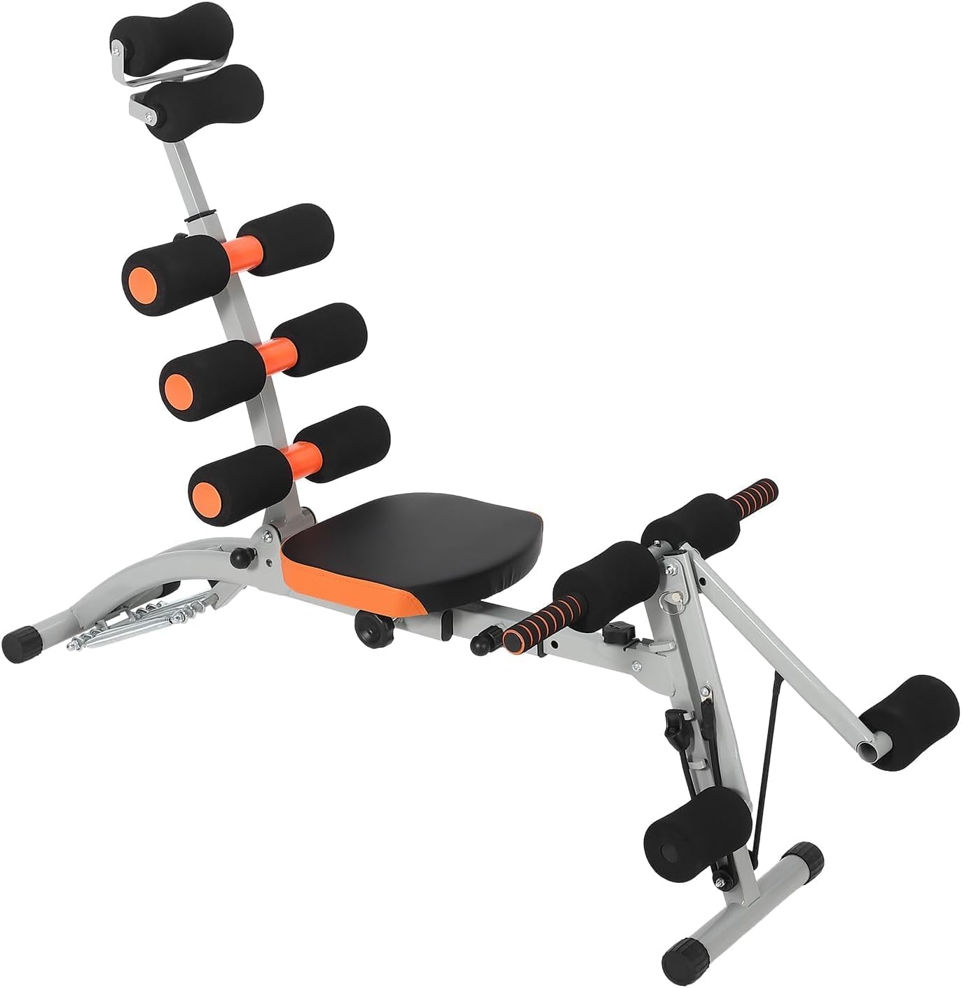 Adjustable Ab Machine, Home Gym Ab Trainer Bench, Multi-Functional Abdominal Trainer, Sit Up Bench, Core Workout Equipment,Exercise Chair for Stomach Exercise and Strength Training, Full Body Workout