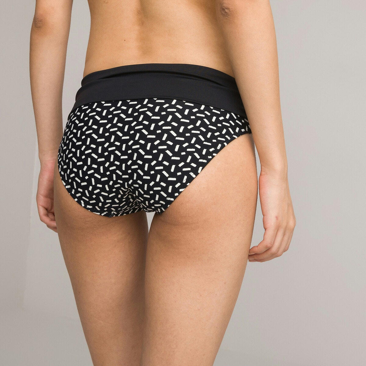 Bas de maillot de bain culotte à revers
