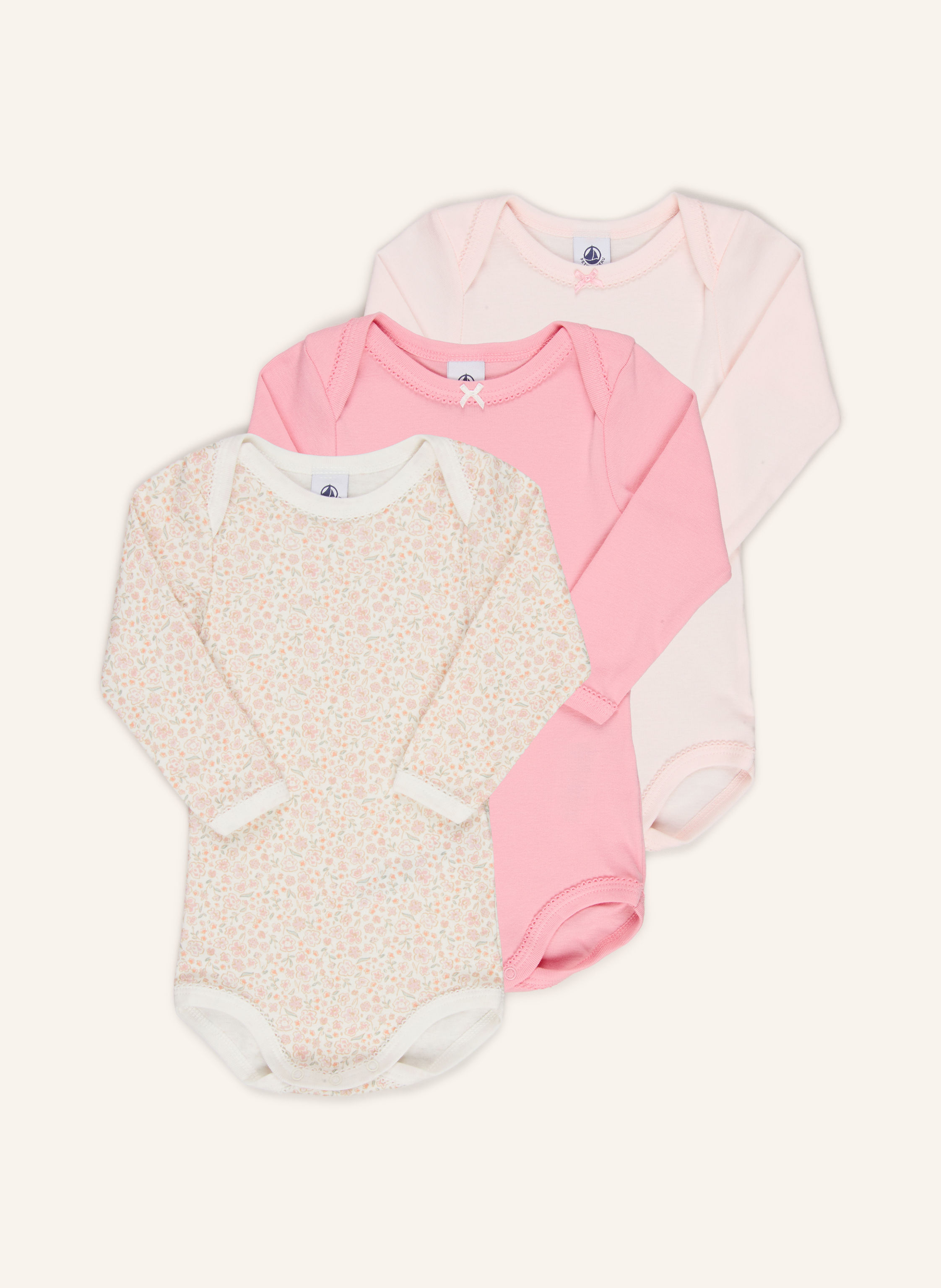 PETIT BATEAU 3er-Pack Bodies