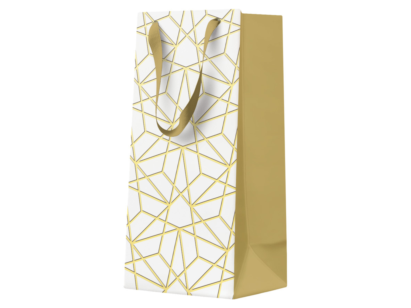 Torba papierowa Luxury Mesh 10x22 cmzłota