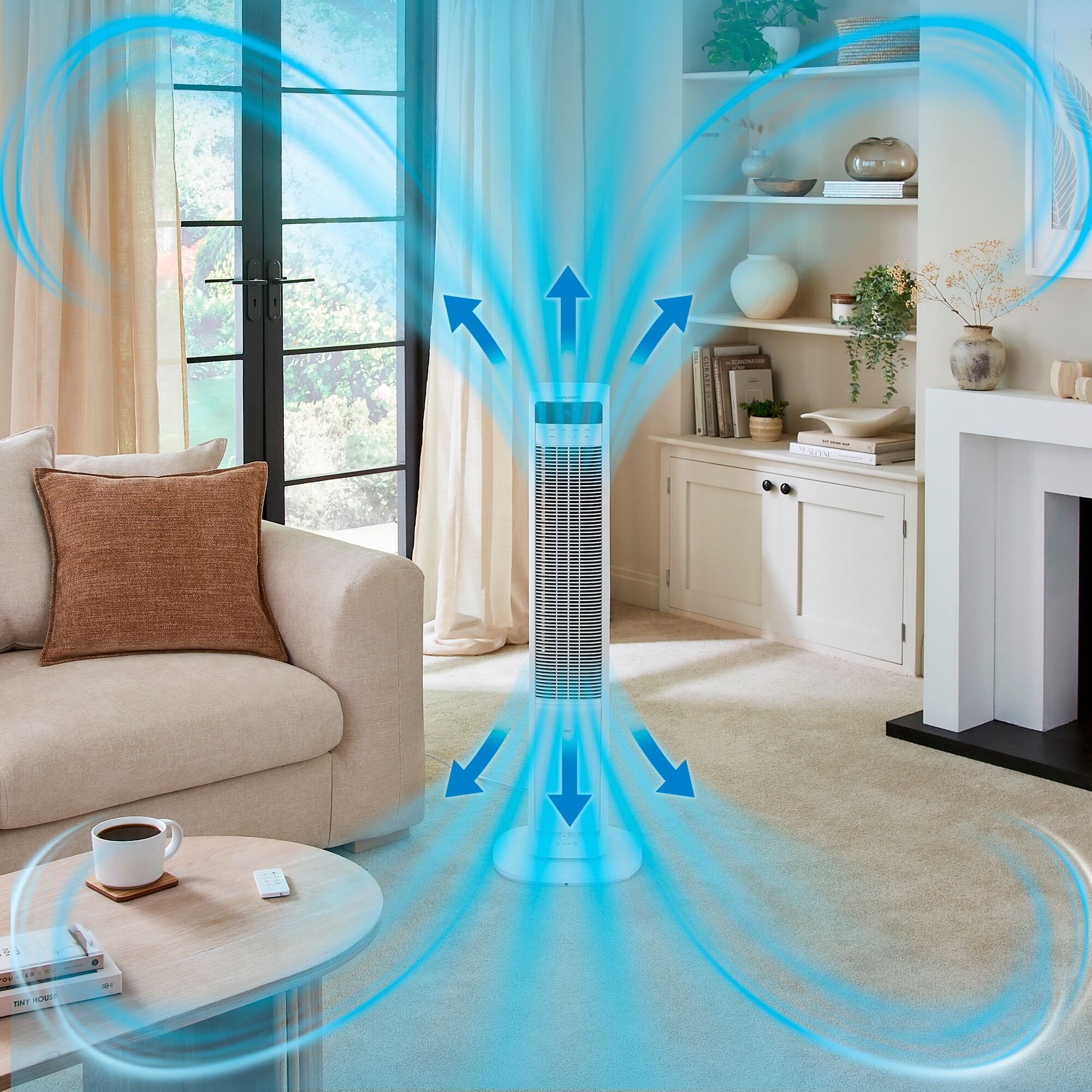 Morphy Richards Flexi Freeze 2 in 1 4L Air Cooler & 40 Tower Fan with Remote Control