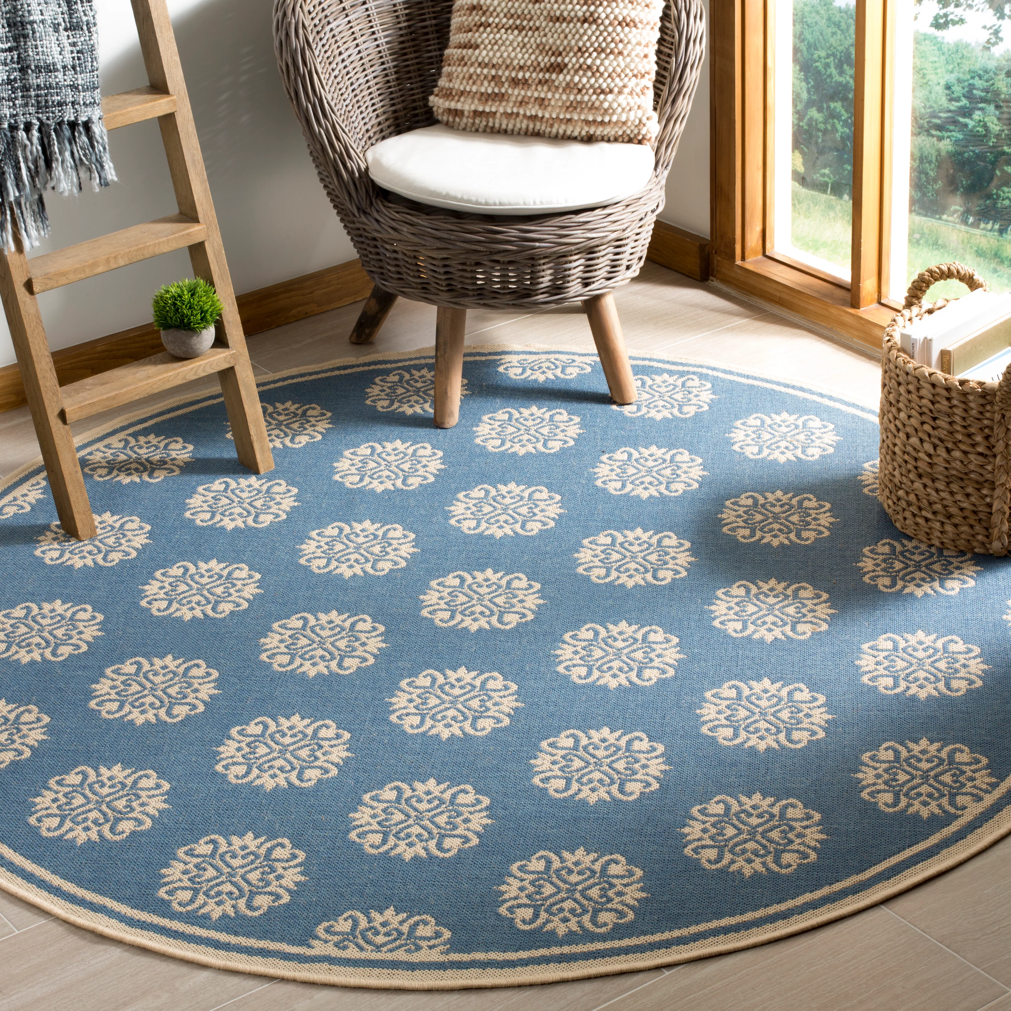 Vloerkleed Cassis ron in- & outdoor