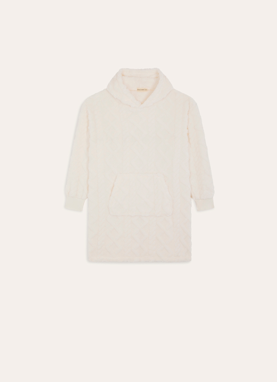 ROBE D'INTÉRIEUR POLAIRE EMBOSSÉE CNOOD ECRU