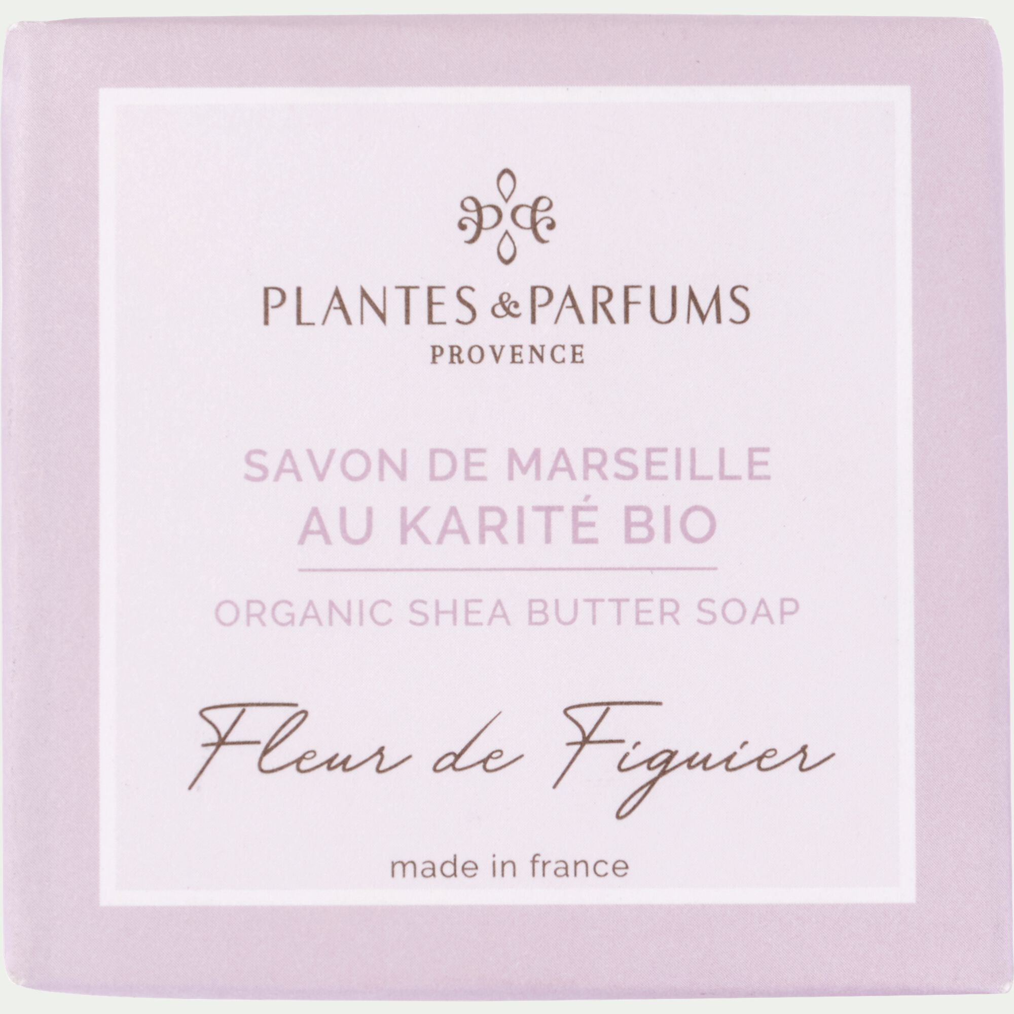 BELLON - Lot de 2 savons de Marseille au karité bio senteur fleur de figuier 100g