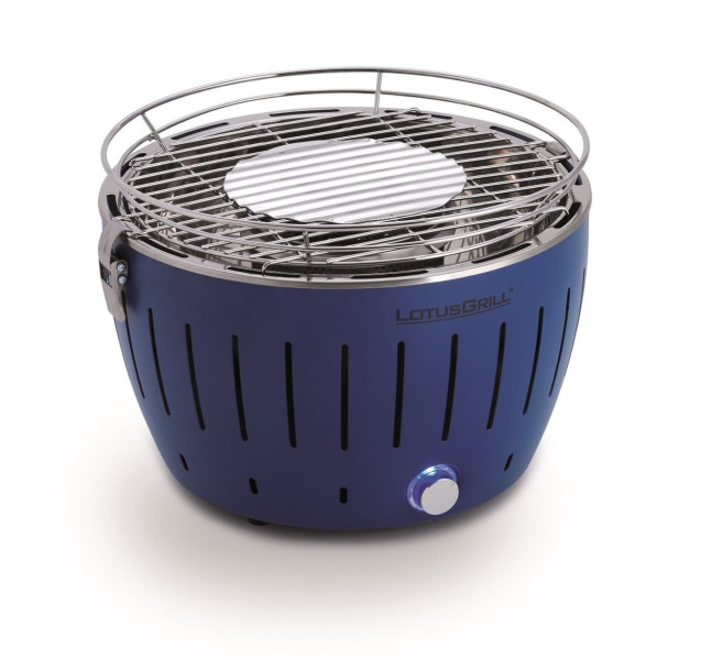 Grill Ogrodowy Węglowy Bezdymny Lotusgrill Mini - Niebieski