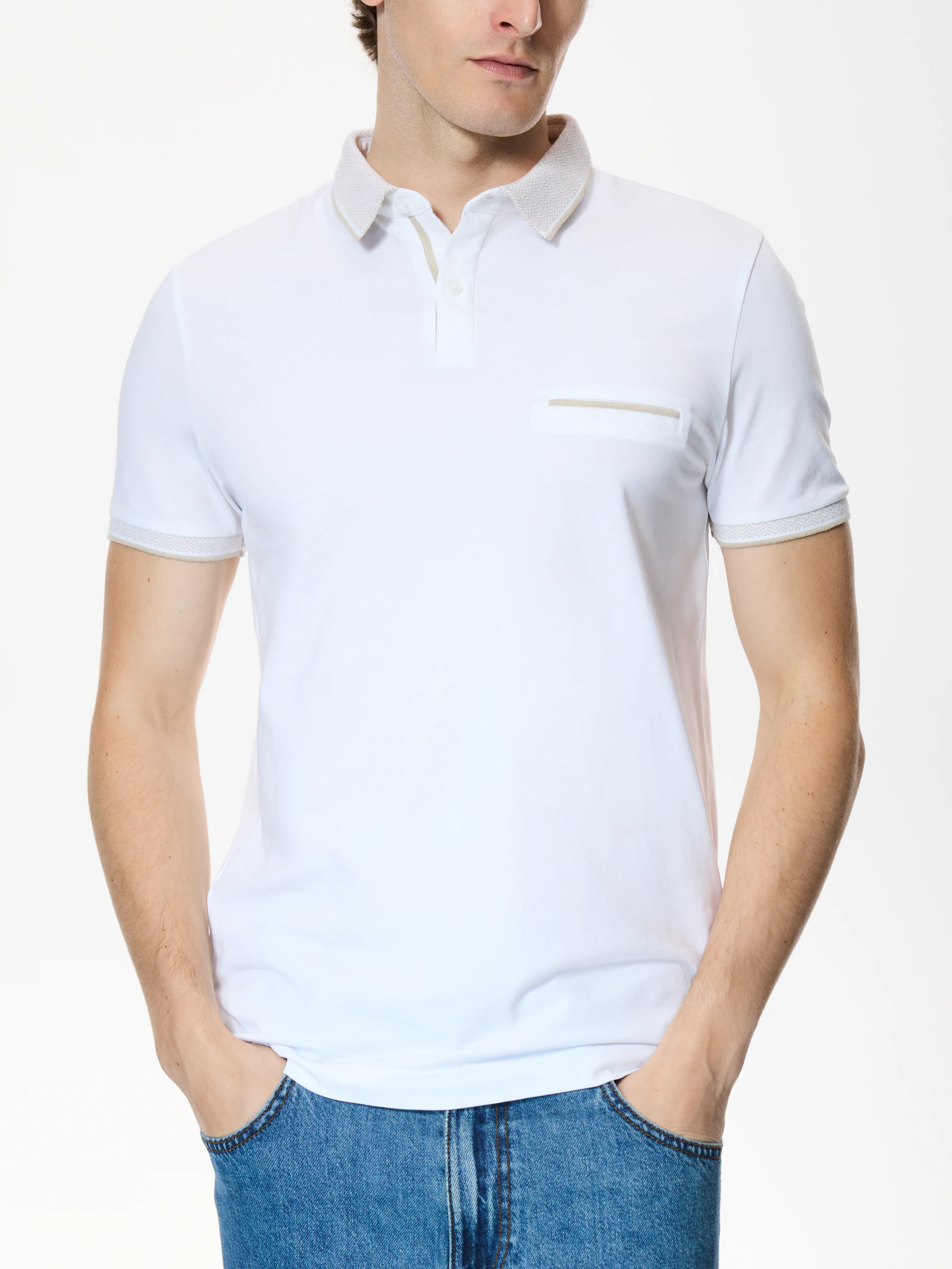 Bawełniana koszulka polo slim