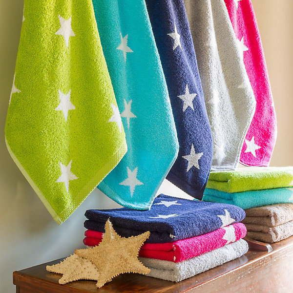 Drap de bain 85x200 cm coton 480g/m2 STARS Vert