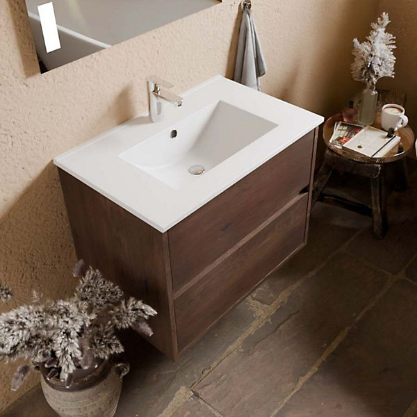 Meuble vasque suspendu ALIXIA 70 cm   miroir Excell Plus