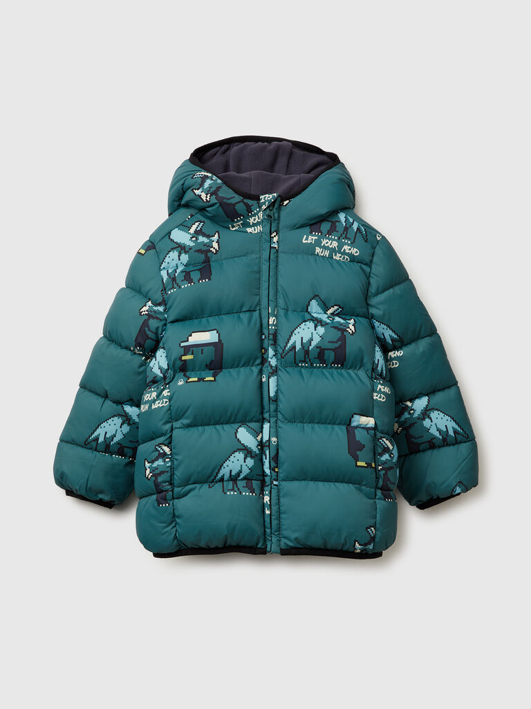 "Rain Defender" patterned jacket