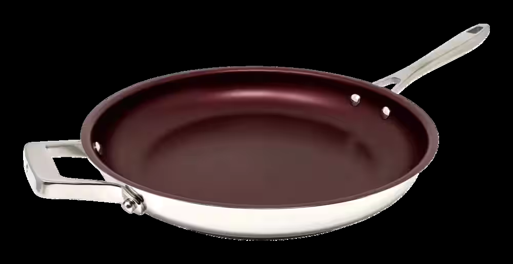 PADERNO Canadian Signature Stainless Steel Frying Pan Non-Stick, Oven Safe, 32cm