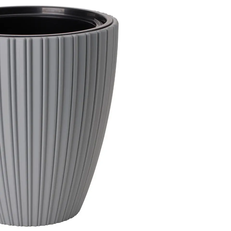 Form Plastic Plantenpot/bloempot - kunststof - grijs - 40 x 42 cm