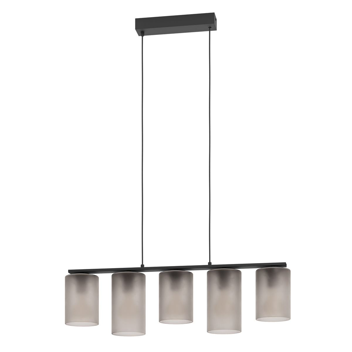 EGLO hanglamp Colomera - e27 - 80 cm - zwart/mat grijs