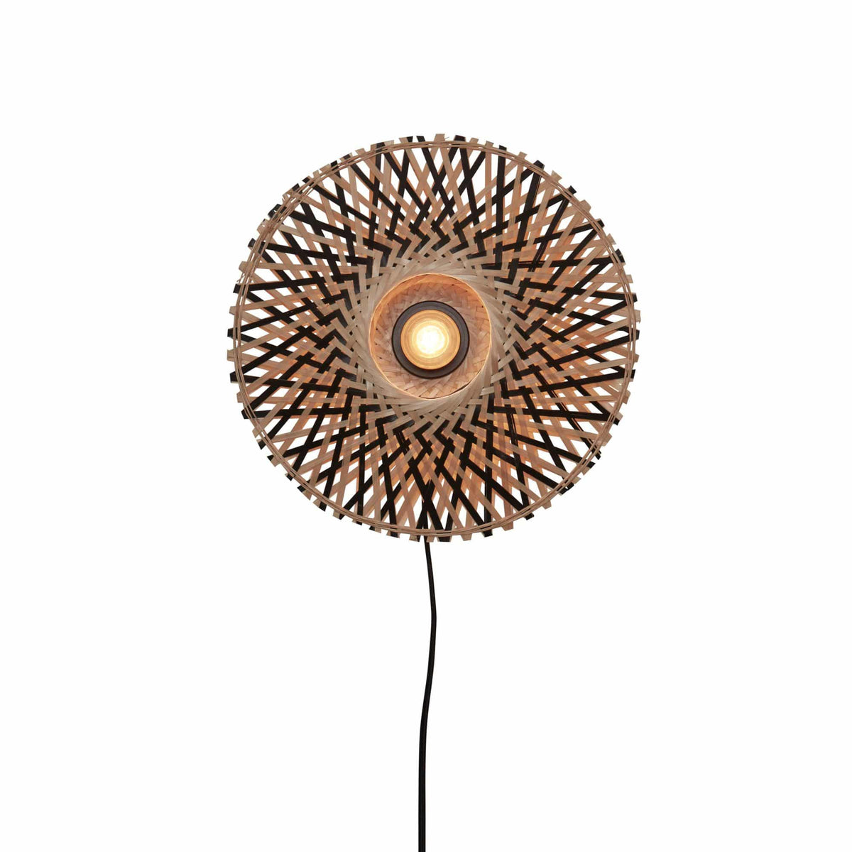 GOOD&MOJO wandlamp Kalimantan - bruin - Ø30cm