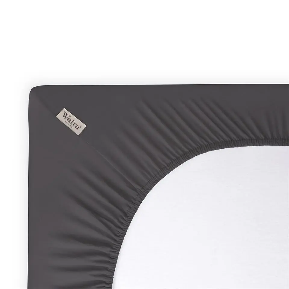 Walra - Hoeslaken Jersey - 140x200/210 cm - Antraciet