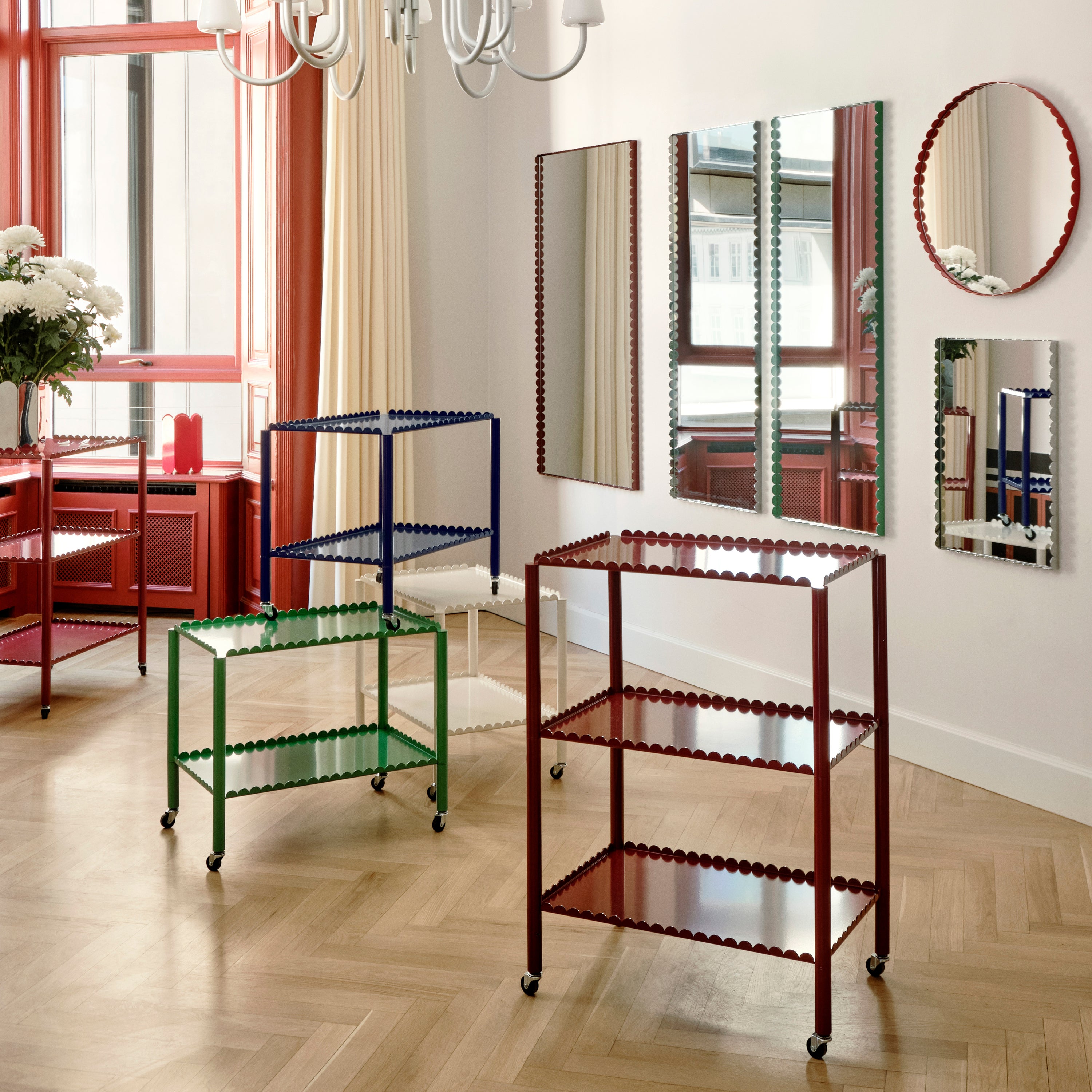 HAY Arcs Spiegel L - Burgundy