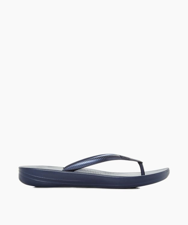 Iqushion Navy - Wedge Flip Flop