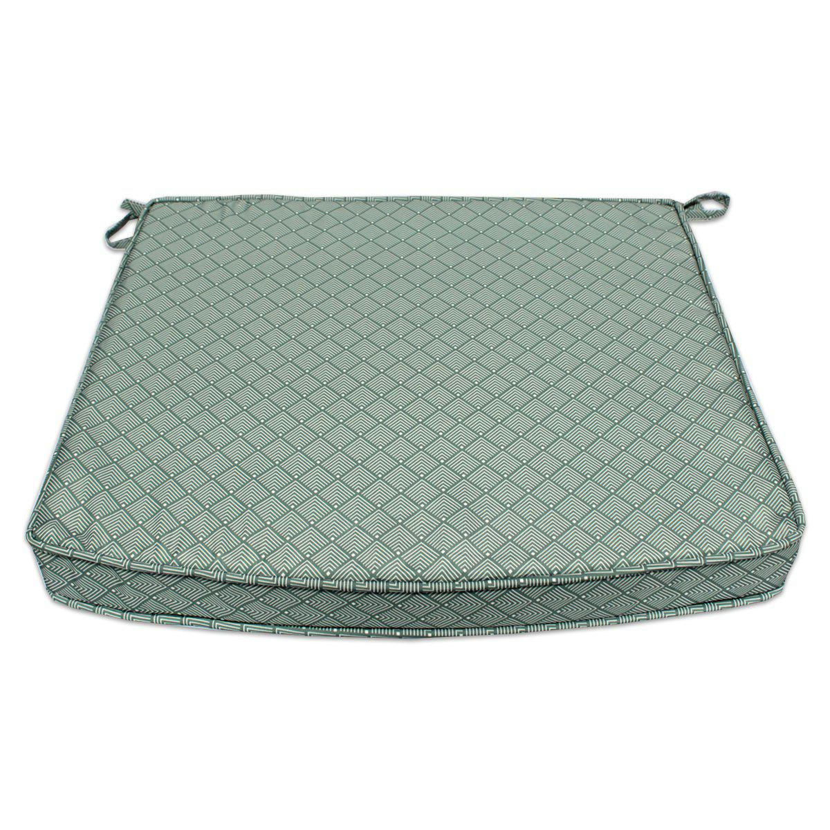 - Coussin à motifs gris/blanc pour fauteuils fixes