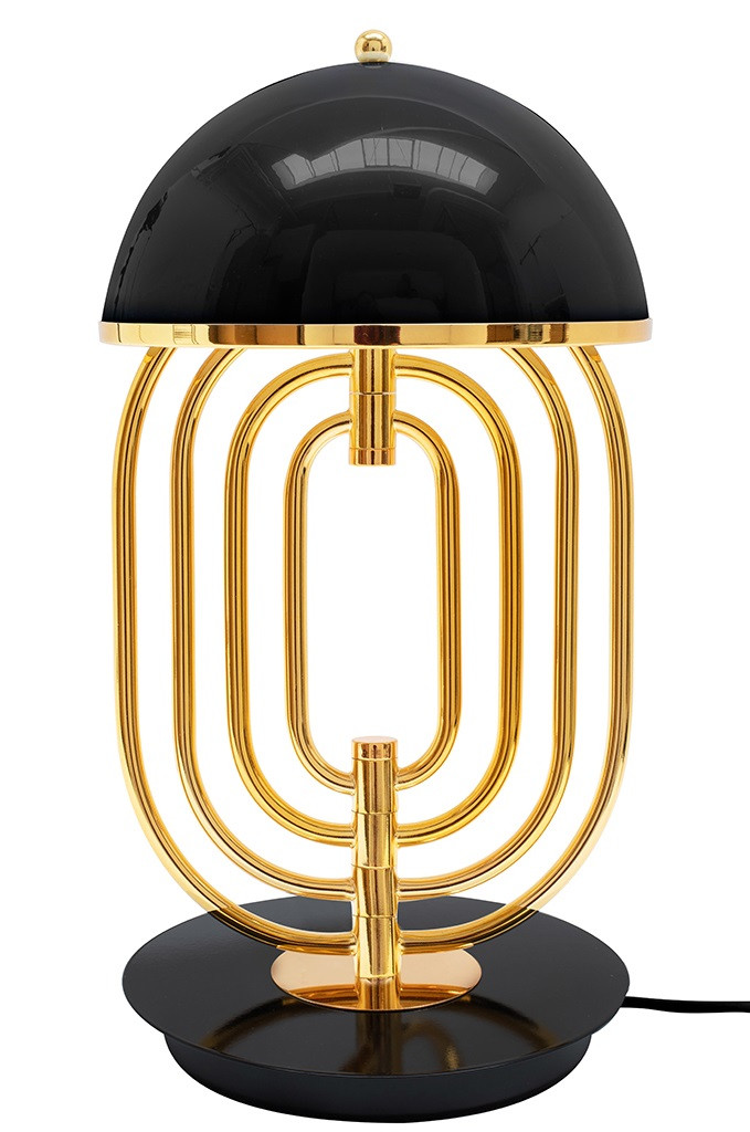 MOOSEE lampa stołowa BOTTEGA złota / czarna