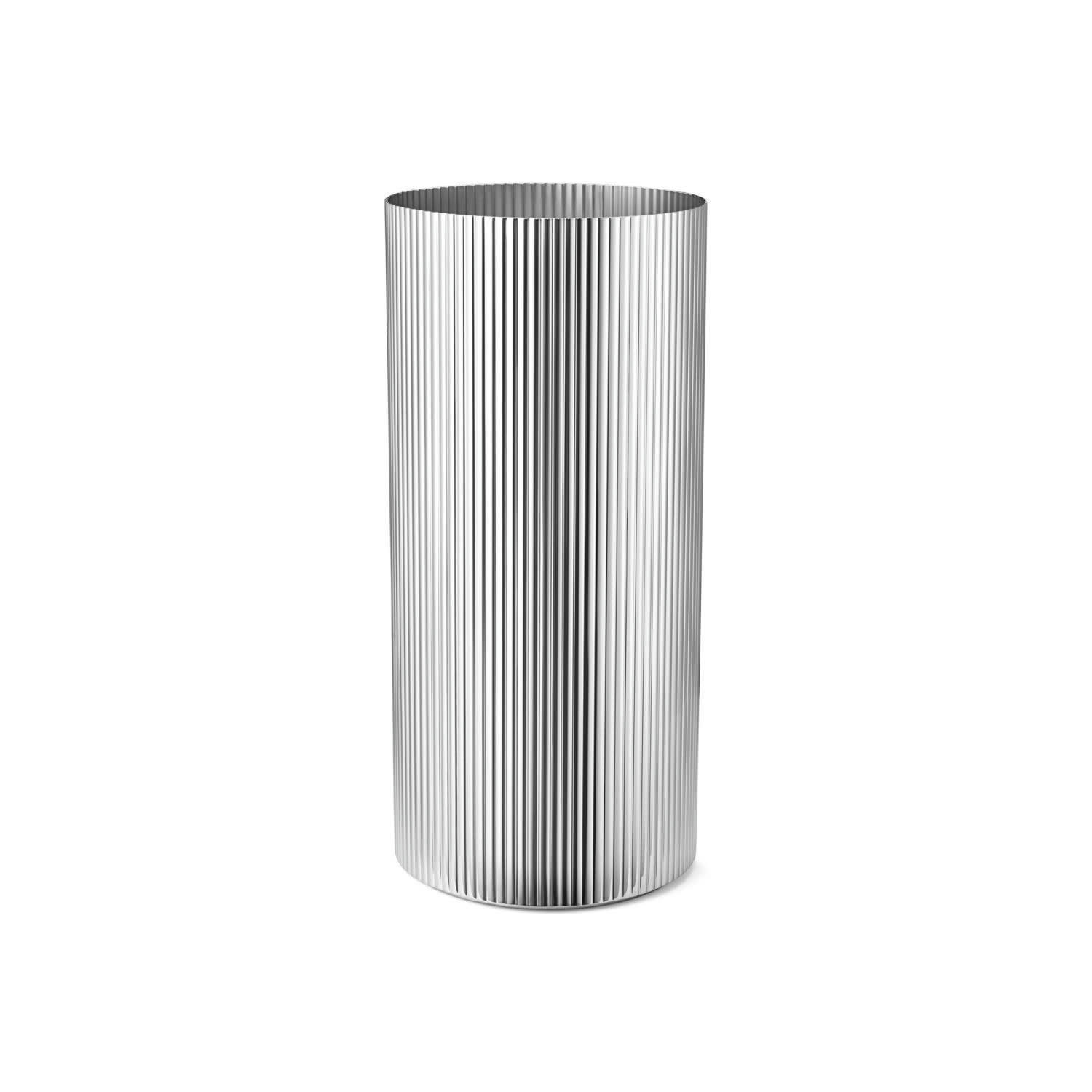 BERNADOTTE - Vase en acier inoxydable H26cm
