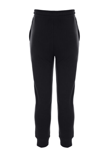 Older Boys Plain Black Joggers