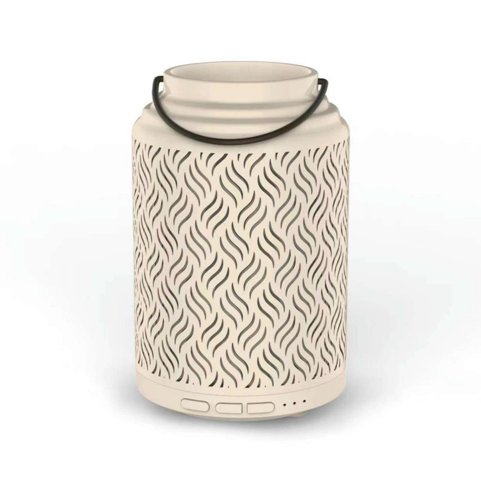 VENISE - Diffuseur d'huiles essentielles connecté en céramique ajourée - H 15cm