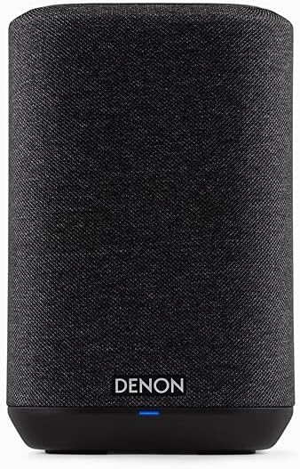 Denon Home 150 Wireless Smart Speaker – Compact Design  Wi-Fi & Bluetooth  HEOS Built-in  Alexa Built-in  Siri & AirPlay 2  Spotify Connect  Multi-Room Support  Black