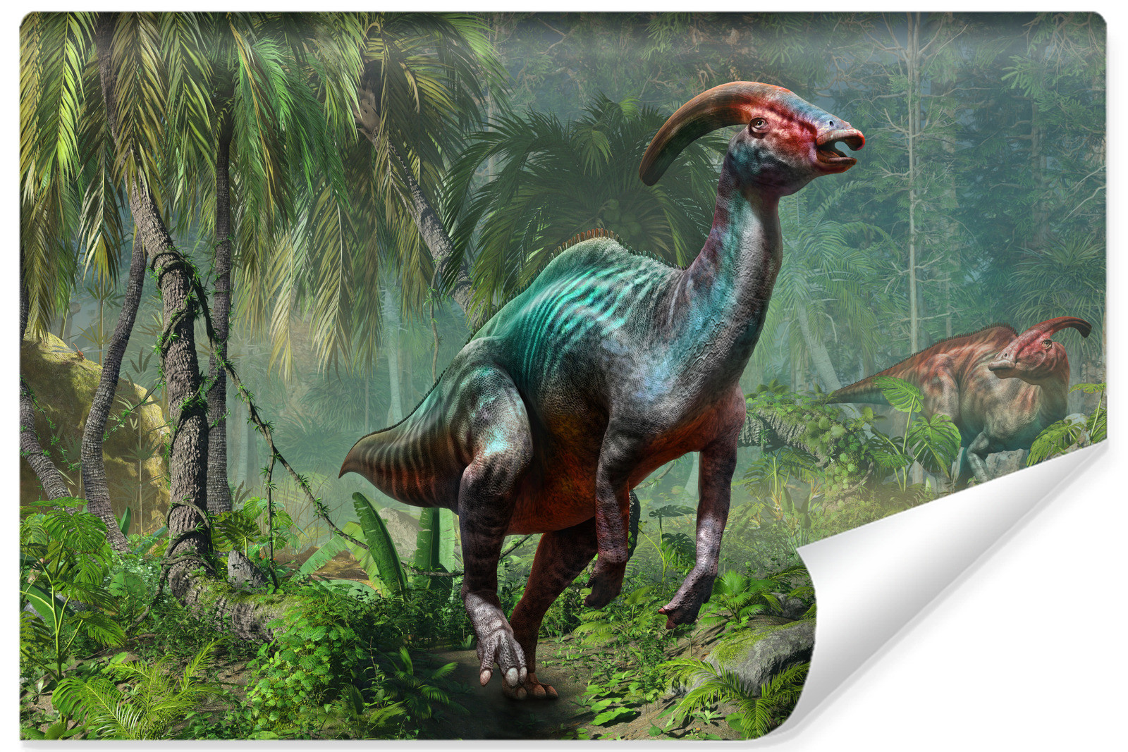 Fototapeta Dla Młodzieży DINOZAUR Las Tropikalny 90x60cm