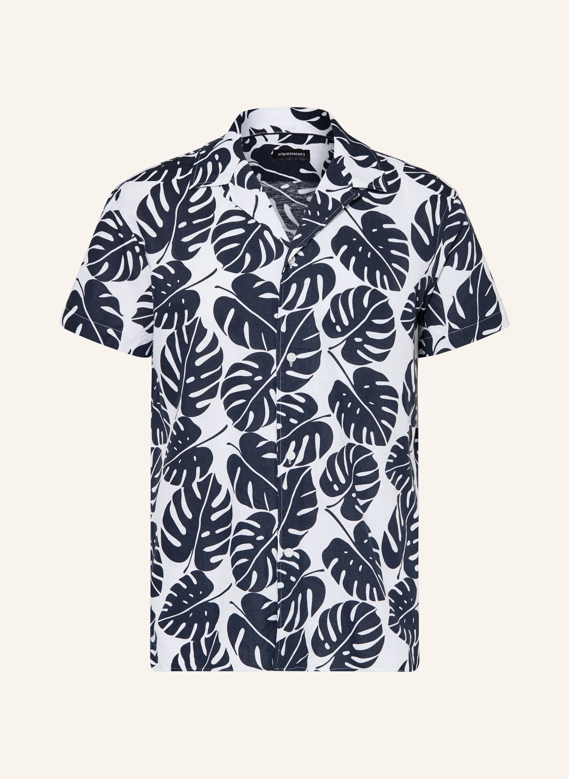 STROKESMAN'S Resorthemd Comfort Fit mit Leinen