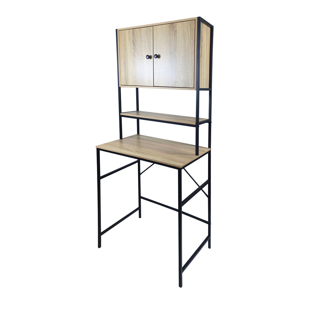 Estante para máquina de lavar bege